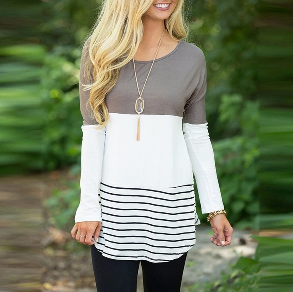 Chvity back lace long sleeve blouse